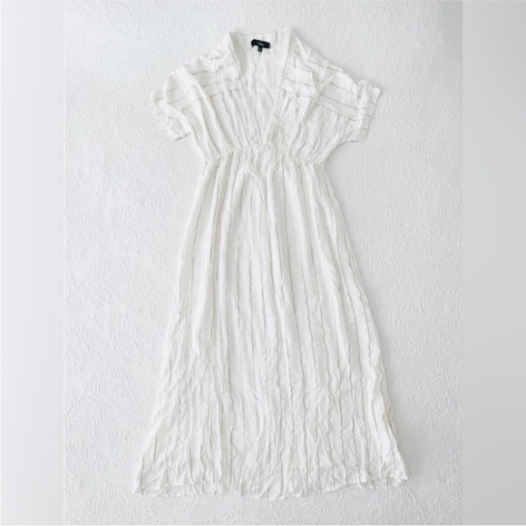 Lulu's Cream Striped Maxi Dress - Picture 2 of 6